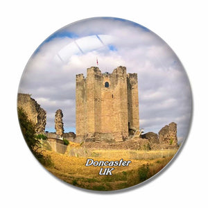 UK England Conisbrough Castle Doncaster 3D Fridge Magnet Crystal Glass