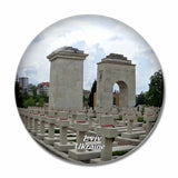 Ukraine Lychakiv Cemetery Lviv 3D Fridge Magnet Crystal Glass