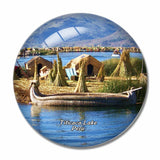 Titicaca Lake Peru 3D Fridge Magnet Crystal Glass