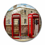 Bermuda Phone Box Sandys Parish 3D Fridge Magnet Crystal Glass