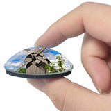 Germany Windmill Jena Thuringia 3D Fridge Magnet Crystal Glass