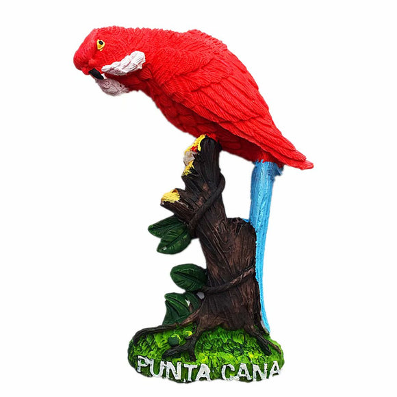 Macaw Punta Cana Dominican Fridge Magnet 3D Resin