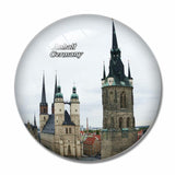 Germany Saxony Anhalt Saale 3D Fridge Magnet Crystal Glass