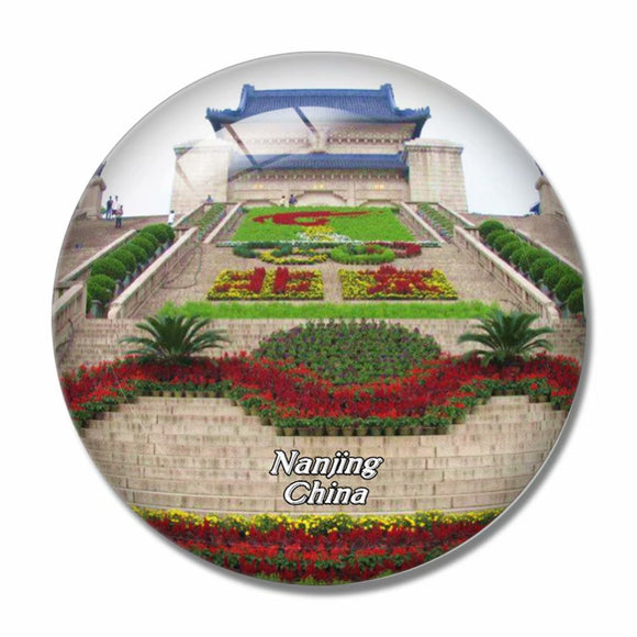 China Sun Yatsen Mausoleum Nanjing 3D Fridge Magnet Crystal Glass