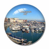 UK England Ramsgate Royal Harbour & Marina 3D Fridge Magnet Crystal Glass