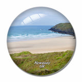 UK England Fistral Beach Newquay 3D Fridge Magnet Crystal Glass