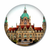 Germany New Town Hall Hannover 3D Fridge Magnet Crystal Glass