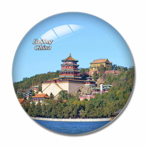 China Summer Palace Beijing 3D Fridge Magnet Crystal Glass