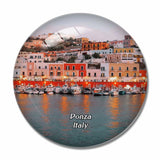 Italy Ponza Pontine Island Port 3D Fridge Magnet Crystal Glass