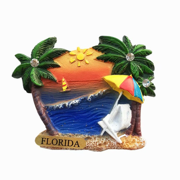 Florida USA America Fridge Magnet 3D Resin