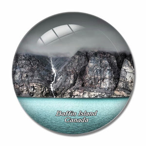 Canada Baffin Island 3D Fridge Magnet Crystal Glass