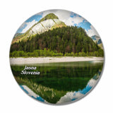 Slovenia Jasna Lake 3D Fridge Magnet Crystal Glass