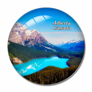 Canada Alberta Banff 3D Fridge Magnet Crystal Glass