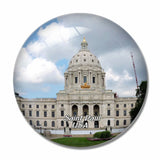 USA America Saint Paul Minnesota Capitol 3D Fridge Magnet Crystal Glass
