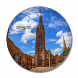 UK England Coventry Cathedral 3D Fridge Magnet Crystal Glass