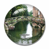 UK England Cambridge Mathematical Bridge 3D Fridge Magnet Crystal Glass