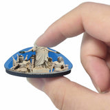 Portugal Virtvtibvs Monument Lisbon 3D Fridge Magnet Crystal Glass