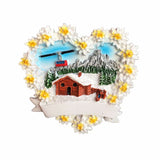 Switzerland Ski Fridge Magnet 3D Resin