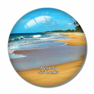 Sri Lanka Bentota Beach 3D Fridge Magnet Crystal Glass