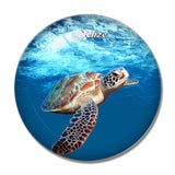 Belize Ambergris Turtle 3D Fridge Magnet Crystal Glass