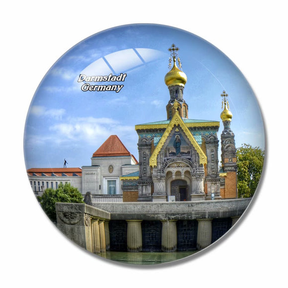 Germany Darmstadt 3D Fridge Magnet Crystal Glass