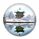 Korea Gyeongbok Palace Seoul 3D Fridge Magnet Crystal Glass