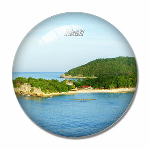 Haiti 3D Fridge Magnet Crystal Glass