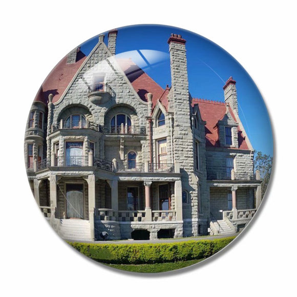 Canada Craigdarroch Castle Victoria 3D Fridge Magnet Crystal Glass