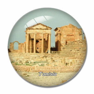 The Carthage Archaeological Park Tunisia 3D Fridge Magnet Crystal Glass