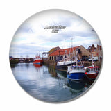 UK England Anstruther Cellardyke Harbour 3D Fridge Magnet Crystal Glass