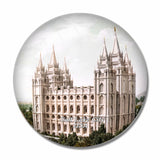 USA America Salt Lake  Temple Square Church 3D Fridge Magnet Crystal Glass