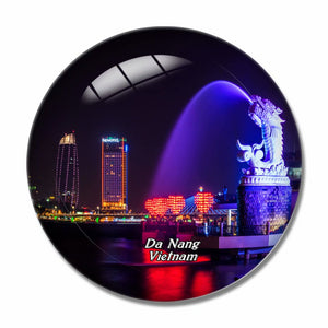 Vietnam Da Nang 3D Fridge Magnet Crystal Glass