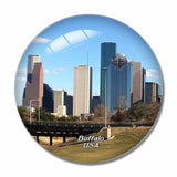 USA America Buffalo 3D Fridge Magnet Crystal Glass