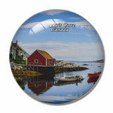 Canada Port Boat Houses Peggy's Cove 3D Fridge Magnet Crystal Glass