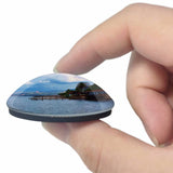 Turkey Ladies Beach Pigeon Island Kusadasi 3D Fridge Magnet Crystal Glass