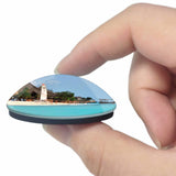 Tanzania Zanzibar Sea 3D Fridge Magnet Crystal Glass