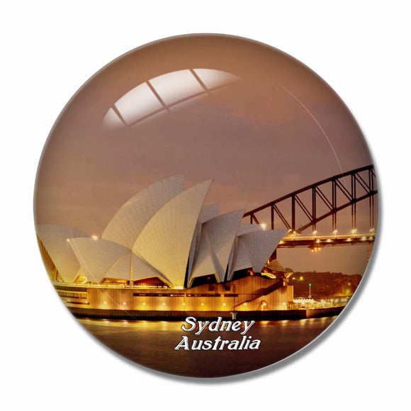 Australia Sydney Opera House 3D Fridge Magnet Crystal Glass