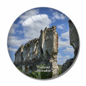 Slovakia Cabrad Castle 3D Fridge Magnet Crystal Glass