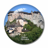 Slovakia Orava Castle 3D Fridge Magnet Crystal Glass