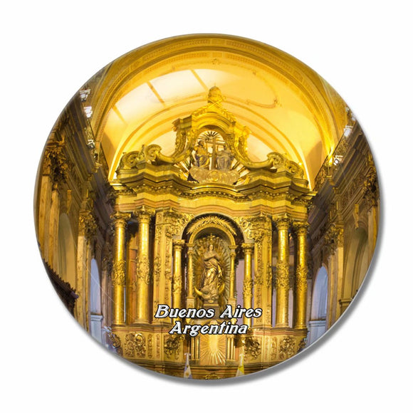 Catedral Metropolitana de Buenos Aires Argentina 3D Fridge Magnet Crystal Glass