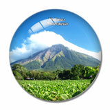 Nicaragua Volcano 3D Fridge Magnet Crystal Glass