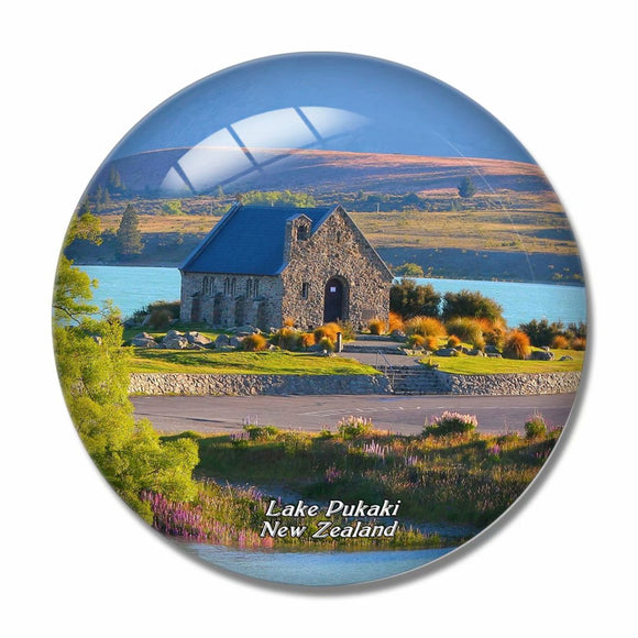 New Zealand Lake Tekapo 3D Fridge Magnet Crystal Glass