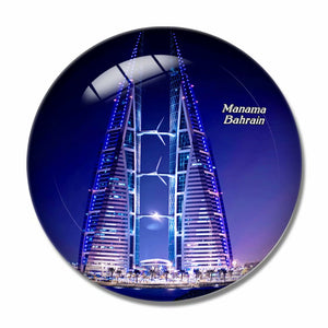 Manama Bahrain 3D Fridge Magnet Crystal Glass