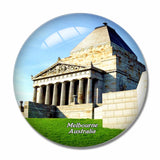 Australia Shrine of Remembrance Melbourne 3D Fridge Magnet Crystal Glass