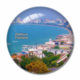 Thailand Pattaya Beach 3D Fridge Magnet Crystal Glass