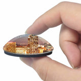 USA America Atlanta 3D Fridge Magnet Crystal Glass