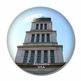 USA America Alexandria Virginia 3D Fridge Magnet Crystal Glass