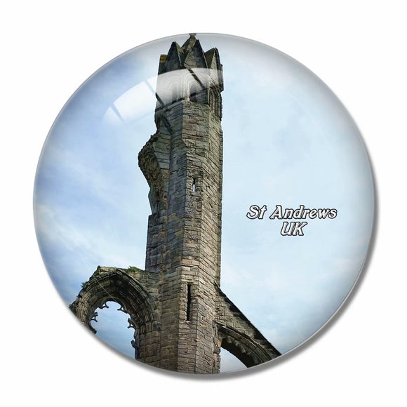 UK England St Andrews Cathedral 3D Fridge Magnet Crystal Glass