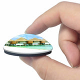 Lily Beach Resort Maldives 3D Fridge Magnet Crystal Glass