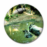 Chitwan Nepal 3D Fridge Magnet Crystal Glass